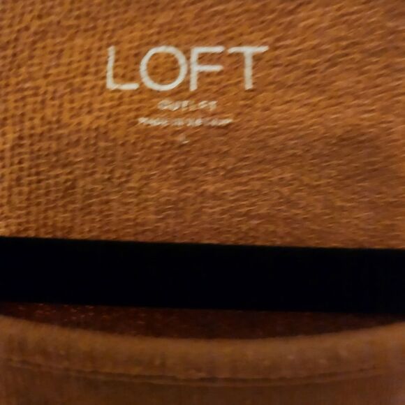 LOFT Brown Button-Detail Top - Picture 2 of 4